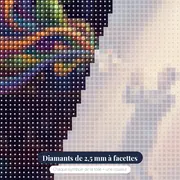Trompettiste sous les projecteurs colorés – gros plan des diamants