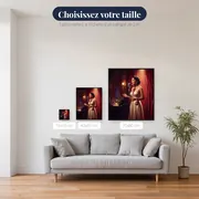 Chanteuse de jazz au micro vintage – tailles disponibles