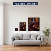 Klavier bei Kerzenschein mit Whiskyglas – verfügbare Größen