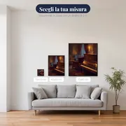 Pianoforte con Candela e Bicchiere Ambrato – misure disponibili