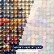 Jazzfanfare met kleurrijke paraplu's – close-up van de steentjes