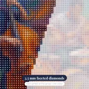 Double Bass and Drummer in Swirling Motion – diamond close-up