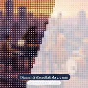 Concerto jazz sul tetto al tramonto – primo piano dei diamanti