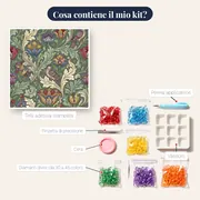 Grandi foglie d'acanto verde salvia – contenuto del kit