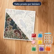 Uccellino Azzurro tra Boccioli e Fiori – kit pronto per iniziare