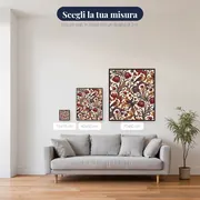 Motivo a Fritillarie su Fondo Crema – misure disponibili