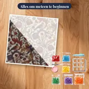 Kievitsbloemen in rood, blauw en goud – pakket klaar om te beginnen