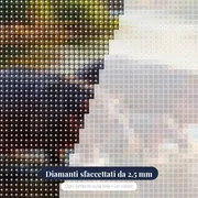 Famiglia di ippopotami nel fiume – primo piano dei diamanti