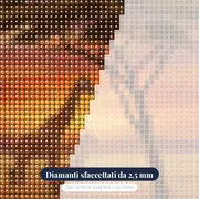 Giraffa e cucciolo sotto l'acacia – primo piano dei diamanti