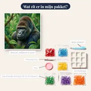 Gorilla in groen regenwoud – inhoud van het pakket