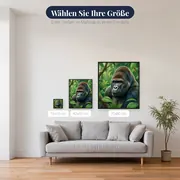 Gorillaporträt im grünen Regenwald – verfügbare Größen