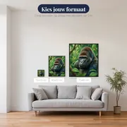 Gorilla in groen regenwoud – beschikbare formaten