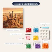 Suricati di sentinella nel deserto – contenuto del kit