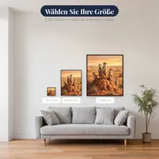 Erdmännchen auf Wache in der Wüste – verfügbare Größen