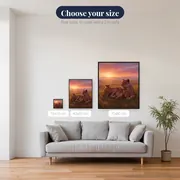 Lioness and Cubs at Sunrise – available sizes