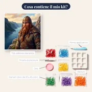 Guerriero Vichingo con Barba Intrecciata – contenuto del kit