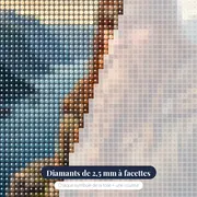 Guerrier viking au fjord – gros plan des diamants