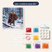 Guerrière à la hache dans la neige – contenu du kit