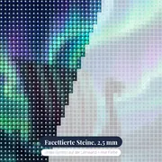 Drakkar unter Nordlichtern – Nahaufnahme der Steine