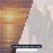 Vikingpaar op klif bij zonsopgang – close-up van de steentjes