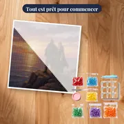 Couple viking à l'aube – kit prêt à commencer