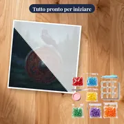 Corvo su scudo vichingo decorato – kit pronto per iniziare