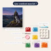 Chef viking et loup au sommet – contenu du kit