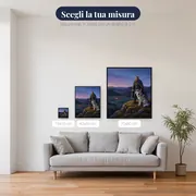 Capo vichingo e lupo sul colle – misure disponibili