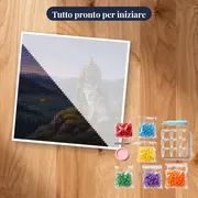 Capo vichingo e lupo sul colle – kit pronto per iniziare