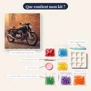 Café Racer Vintage, Mur de Briques – contenu du kit