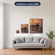 Café Racer Vintage, Mur de Briques – tailles disponibles