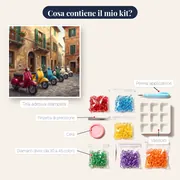 Scooter Vintage in una Strada Italiana – contenuto del kit
