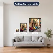 Bunte klassische Roller in Italien – verfügbare Größen