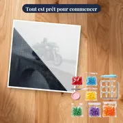 Grande routière sur pont brumeux – kit prêt à commencer