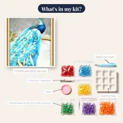 Peacock: The Azure Jewel – kit contents