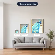 Peacock: The Azure Jewel – available sizes