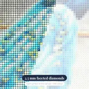 Peacock: The Azure Jewel – diamond close-up