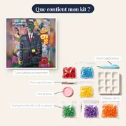 Diamond Painting Graffiti Hermès – contenu du kit