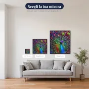 Diamante che dipinge il pavone: il maestoso arcobaleno – misure disponibili
