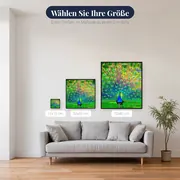 Pfauenserie S – verfügbare Größen