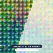 Paon Majestueux – gros plan des diamants