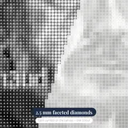 Portrait of Renaud in Black and White – diamond close-up