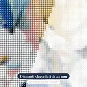 Fiori di papavero D – primo piano dei diamanti
