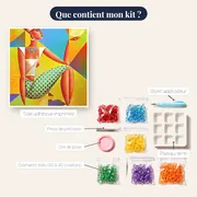 Femme Égyptienne Style Picasso – contenu du kit
