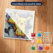 Pokémon Diamond Painting Pikachu Watercolour Pop – kit ready to start
