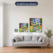 Diamond Painting Pokémon Raduno lungo il Fiume – misure disponibili