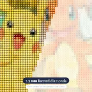 Pokémon Diamond Painting Kanto Quartet Watercolour – diamond close-up