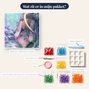Diamond Painting Pokémon De Waterdroom van Mew – inhoud van het pakket