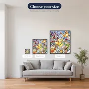 Pokémon Diamond Painting Pikachu's Festive Workshop – available sizes