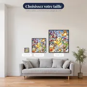 Diamond Painting Pokémon L'Atelier Festif de Pikachu – tailles disponibles